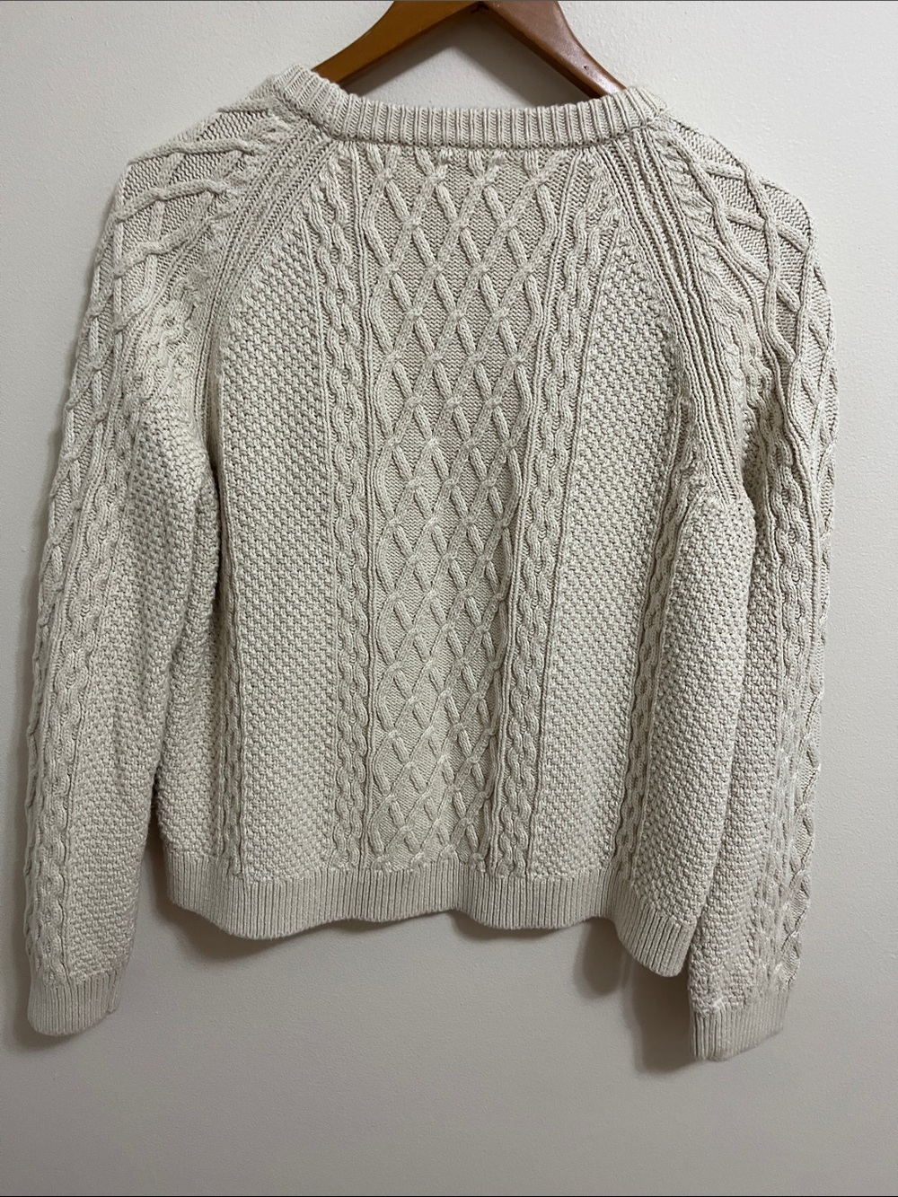 J. Crew Women’s Cable Knit Crewneck Sweater 100% Cotton Chunky Casual Cozy - Picture 9 of 12